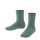 Falke Stoppersocken Catspads dark jade grün mit roten Noppen
