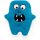 Ergobag Plüsch-Klettie Monster blau türkis