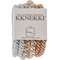 Kknekki Haargummi Slim Bundle 6er Set silber bronce gold...