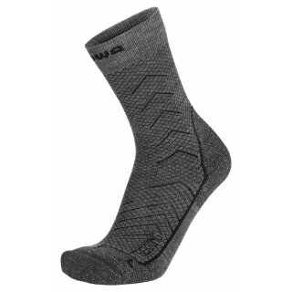 Lowa Trekking Socken grau mit Merinowolle unisex 39-40