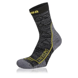 Lowa Trekking Kids Socken schwarz mit Merinowolle