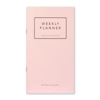 Leo La Douce Weekly Planner Kalender 12 Monate rosa