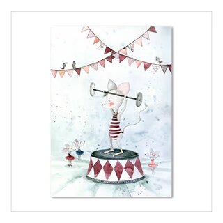 Leo La Douce Kunstdruck - Muscle Mouse Format A4