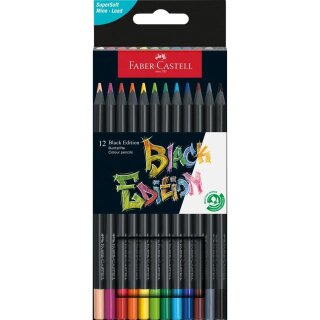 Faber Castell Black Edition Buntstifte 12er Kartonetui