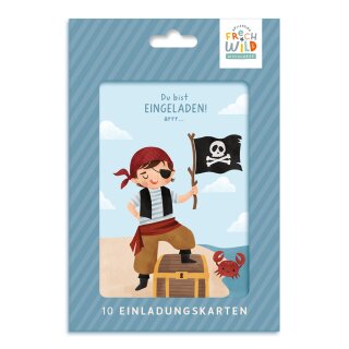 Grafik Werkstatt Set Einladung frech wild & wunderbar Pirat