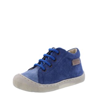 Naturino Halbschuhe Amur barefoot celeste azure blau Velourleder