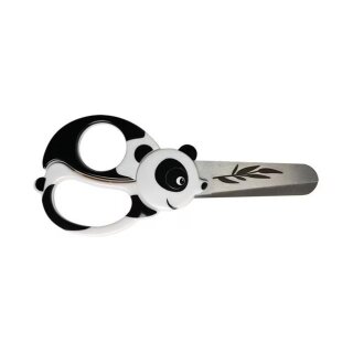 Fiskars Kids Tierschere für Kinder, Panda, 13 cm