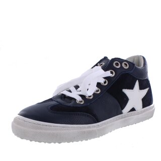 Däumling Halbschuhe Berno ozean blau weiss Weite schmal