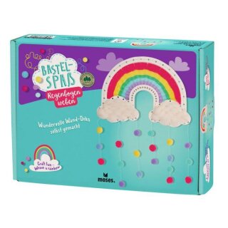 Moses Verlag Bastel-Spaß Regenbogen weben Wand-Deko selbst gemacht