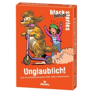 Moses Verlag Kartenspiel black stories junior Unglaublich!