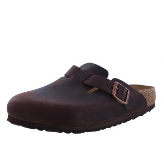 Birkenstock Hausschuhe Boston BS habana braun Leder Weite schmal