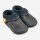 Orangenkinder Lederschläppchen Krabbelschuhe Klassik blaugrau