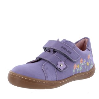 Däumling Halbschuhe violetto lila mit Blümchen Weite schmal