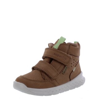 Superfit Halbschuhe Breeze Boots braun hellgrün Klettverschluss Weite M mittel