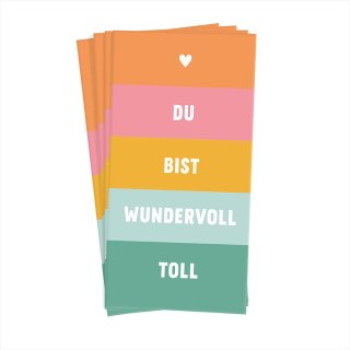 Grafik Werkstatt Papiertaschentücher Du bist wundervoll toll