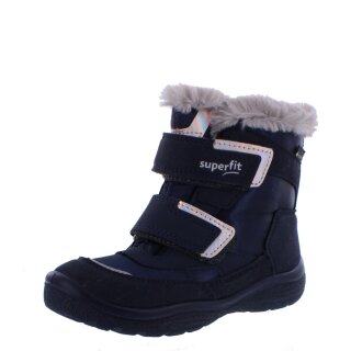 Superfit Winterstiefel Crystal blau Klettverschluss Weite M mittel