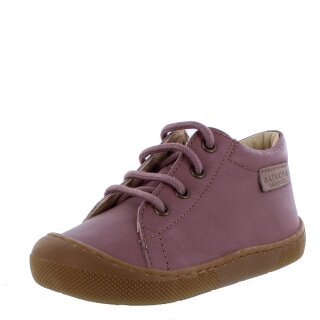 Naturino Halbschuhe Amur barefoot rose Leder Schnürung