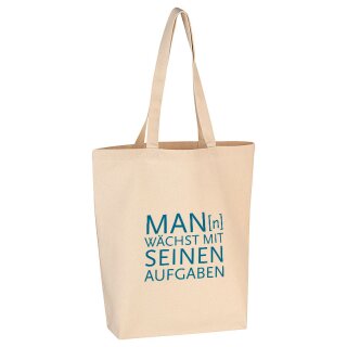 17;30 Baumwolltasche Man wächst mit seinen Aufgaben