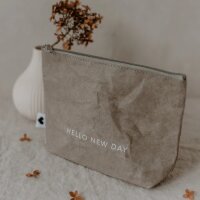 Eulenschnitt Kosmetiktasche waschbarem Papier Hello New Day