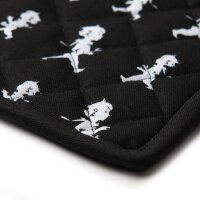 Solstickan Topflappen black schwarz 22 x 22 cm