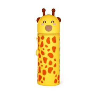 Legami 2-in-1 Federmäppchen Etui Kawaii aus Silikon Giraffe gelb