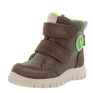 Naturino Winterstiefel Geminae light brown braun Klettverschluss waterproof