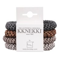 Kknekki Haargummi Bundle 4er Set Grau Kupfer Glitzer...
