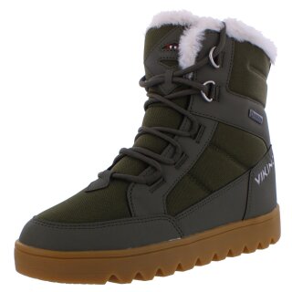 Viking Winterstiefel Boots Fleek Warm GTX Zip olive grün GoreTex gefüttert