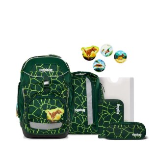 Ergobag Pack Schulrucksack Set BärRex grün neongrün