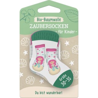 Sheepworld Zaubersocken Kinder Bio-Baumwolle Du bist wunderbar! Größe 30-35