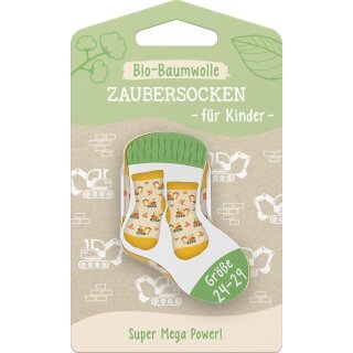 Sheepworld Zaubersocken Kinder Bio-Baumwolle Super Mega Power! Größe 24-29