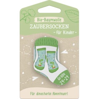 Sheepworld Zaubersocken Kinder Bio-Baumwolle Für dinostarke Abenteuer! Größe 24-29