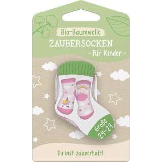 Sheepworld Zaubersocken Kinder Bio-Baumwolle Du bist zauberhaft! Größe 24-29