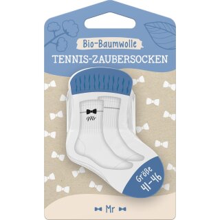 Sheepworld Tennis-Zaubersocken Bio-Baumwolle Mr Größe 41-46