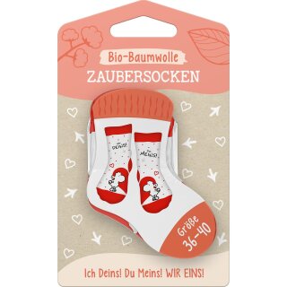 Sheepworld Zaubersocken Bio-Baumwolle Ich Deins! Größe 36-40