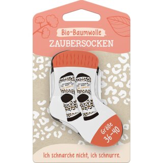 Sheepworld Zaubersocken Bio-Baumwolle Ich schnarche nicht Größe 36-40