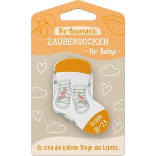 Sheepworld Zaubersocken Baby Bio-Baumwolle Es sind die kleinen Dinge Größe 18-23