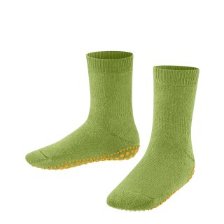 Falke Stoppersocken Catspads bambusgrün mit gelben Noppen