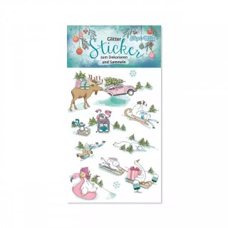 Lutz Mauder Glitter-Sticker Weihnachten 3 TapirElla