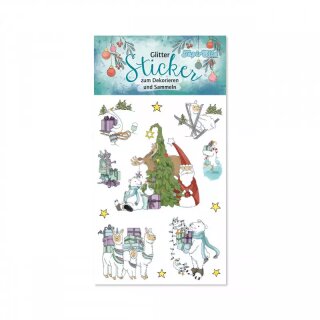 Lutz Mauder Glitter-Sticker Weihnachten 2 TapirElla