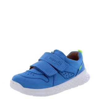 Superfit Halbschuhe Breeze hellblau gelb Klettverschluss Weite M mittel