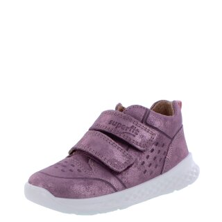 Superfit Halbschuhe Breeze lila rosa glänzend Klettverschluss Weite M mittel