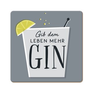 Grafik Werkstatt Korkuntersetzer 9,5 x 9,5 cm mehr GIN