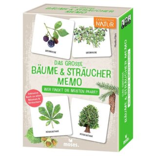 Moses Verlag Expedition Natur - Das große Bäume & Sträucher Memo