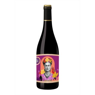 Grafik Werkstatt Weinflasche Frida Kahlo Merlot 15% vol