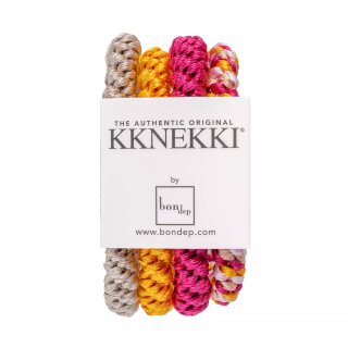 Kknekki Haargummi Bundle 4er Set Beige, Senf, Bunt, Pink