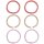 Kknekki Haargummi Slim Bundle 6er Set  Rose, Bunt, Altrosa
