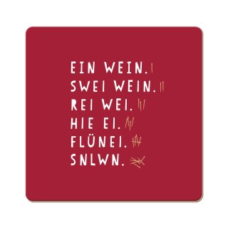 Grafik Werkstatt Korkuntersetzer 9,5 x 9,5 cm Wein