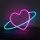 Legami Neon-Effekt-Led-Light-Schild - Its a Sign Regenbogen