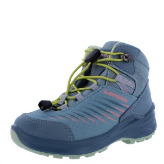 Lowa Halbschuhe Zirrox II GTX® Mid Junior arktis Mint blau rosa hellgrün